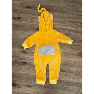 Teletubbies Laa-Laa Yellow Costume One Piece Baby 6-9 Months Hooded Plush